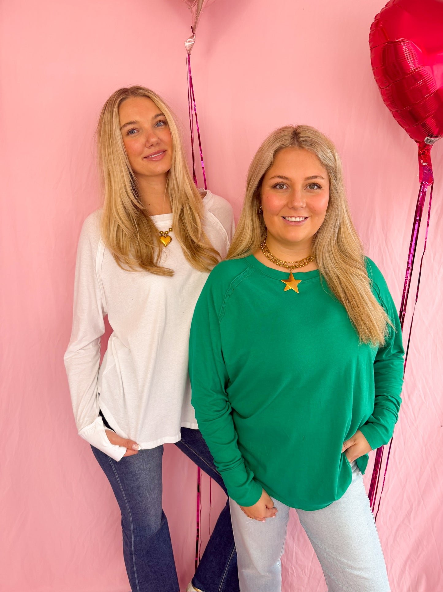 Cotton Thumbhole Top Green