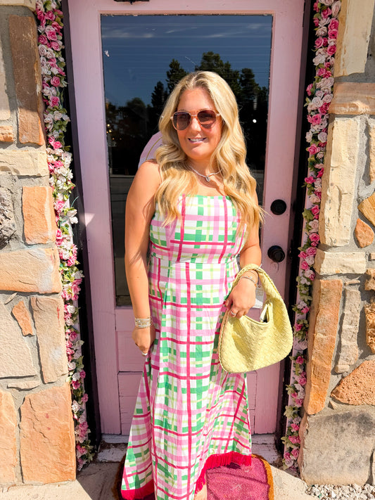 Tyler Plaid Maxi Dress