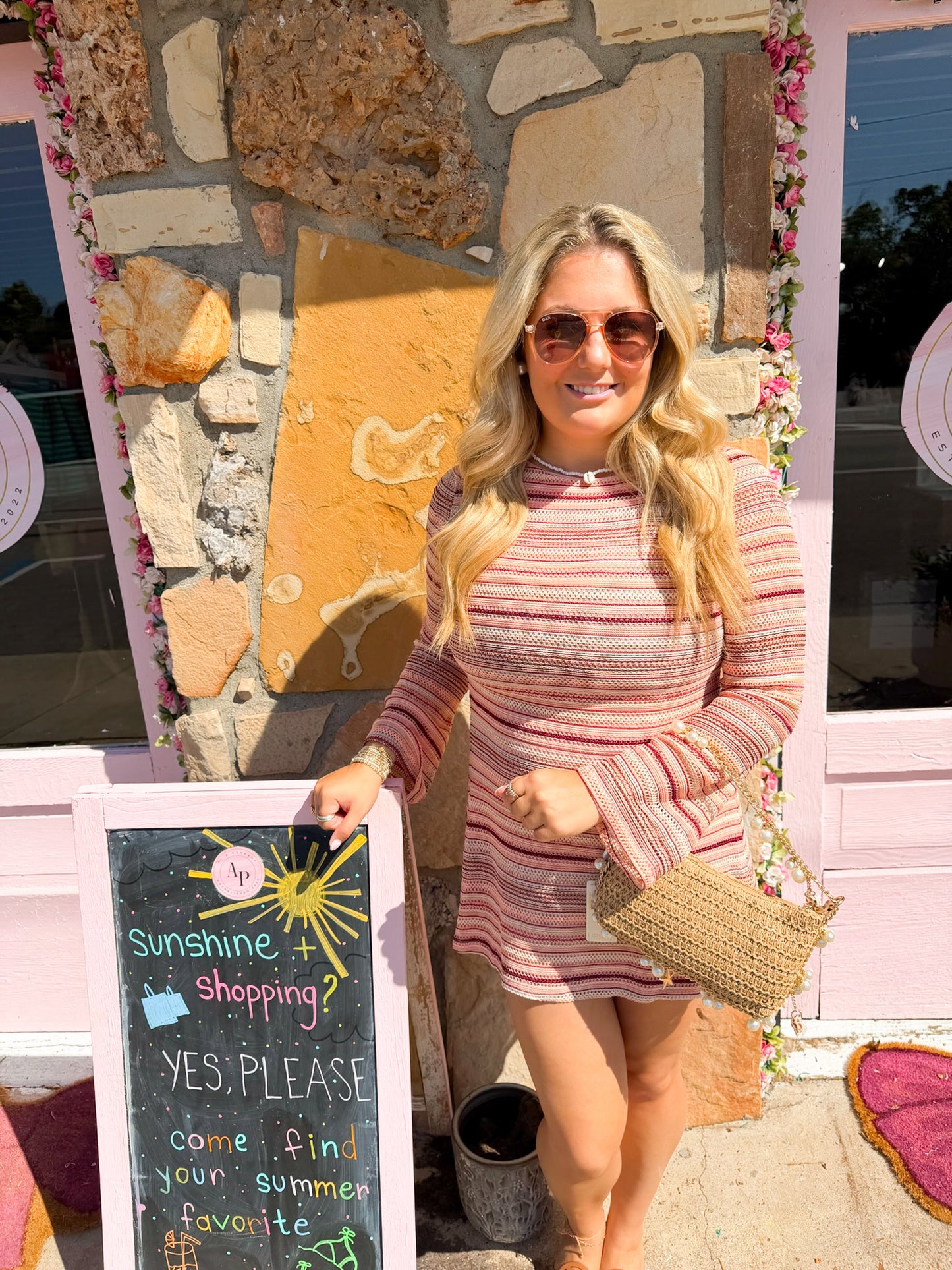 Blush Hour Mini Dress