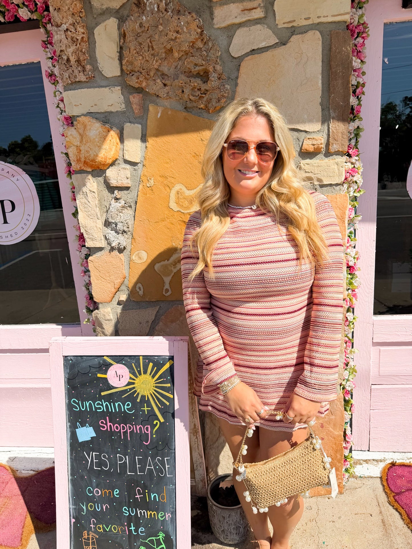 Blush Hour Mini Dress