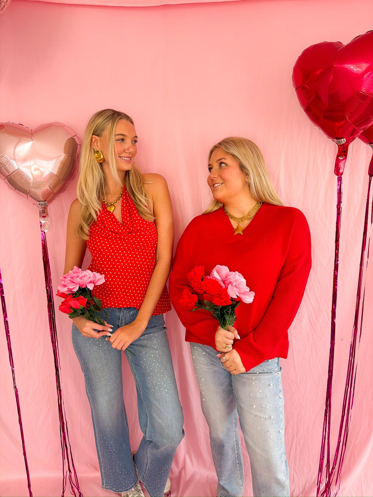 Lacie Red Halter NeckTop