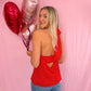 Lacie Red Halter NeckTop