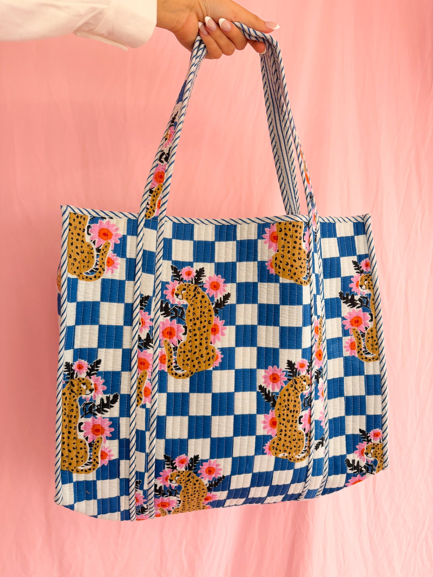 Jaguar Print Tote Quilted Tote