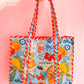 Blue Italian Getaway Quilted Tote