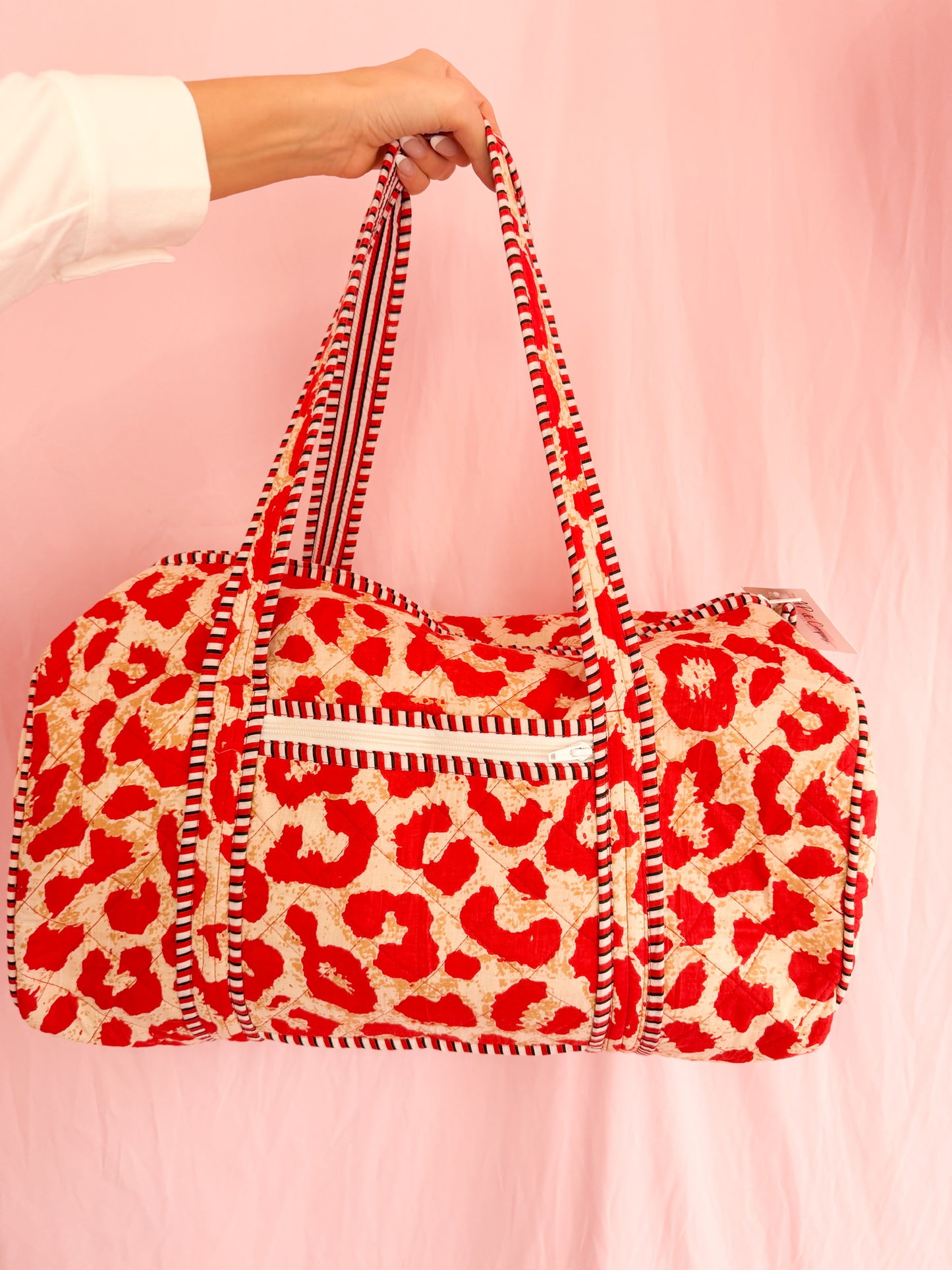 Red Leopard Duffel Bag