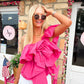 Lucy Pink One Shoulder Top