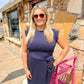 Gabby Navy Dress