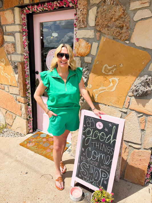 Giselle Island Green Top
