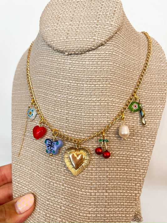 Fort Morgan beach Charm Necklace