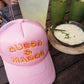 Queso and Margs - Pink Foam Trucker Hat