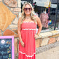 Brooke Coral Dress