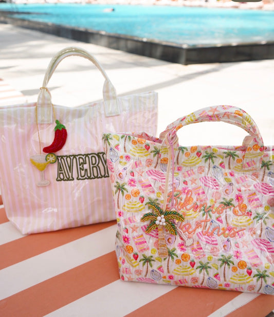Cabana Clear Coat Tote Tropical Toast
