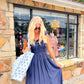 Bella Navy Midi Dress