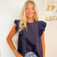 Grace Navy Top