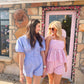 Diana Red and Blue Romper