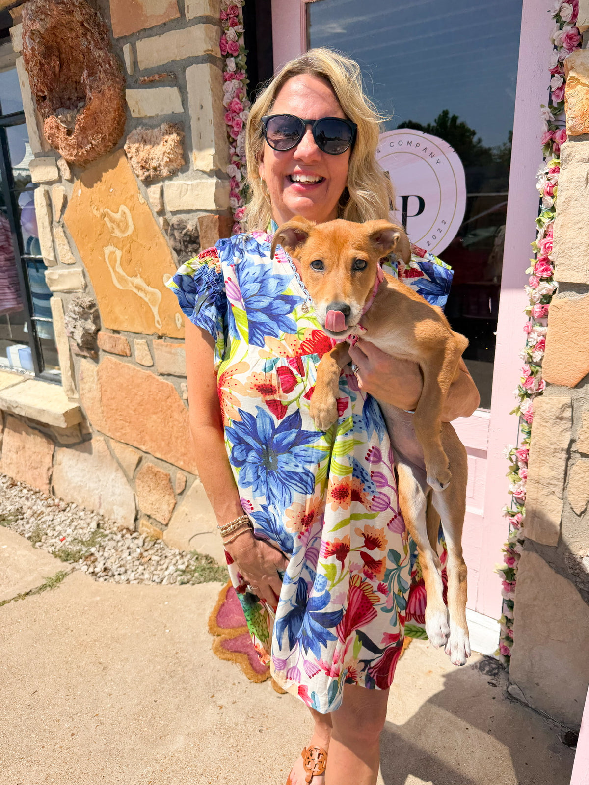 Gene Cream Floral Dress