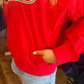 Lyla Red Gameday Windbreaker
