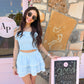 Elisa Smocked Ruffle Crop Top