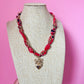 Red Ribbon Necklace