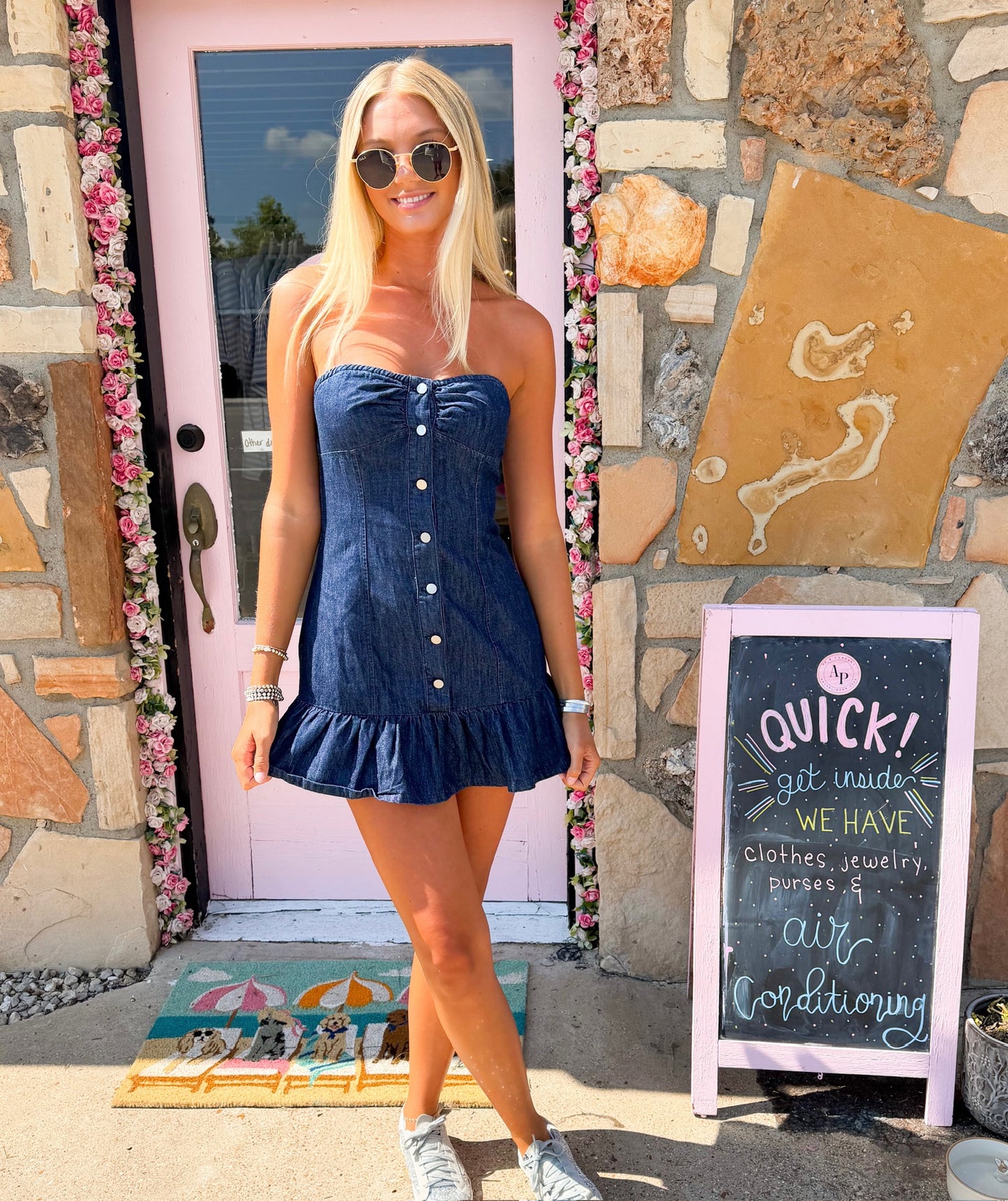 Lillian Denim Dress
