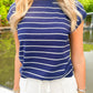 Sophie navy striped top