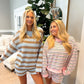 Darla Blue and Brown Set Top