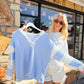 Lucy Blue Floral Sweatshirt