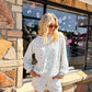 Layla Blue Ribbed Hoodie