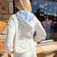 Layla Blue Ribbed Hoodie