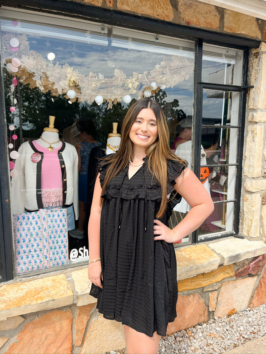 Emery Black Sleeveless Dress