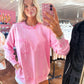 Acid Was Front Pocket Pullover Candy Pink