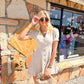 Serena Gingham Puff-sleeve Dress