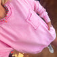 Acid Was Front Pocket Pullover Candy Pink