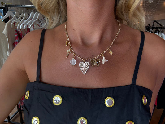 Half Moon Bay State Beach Charm Necklace