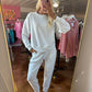 Scuba Crewneck Pullover & Joggers Lt H Grey