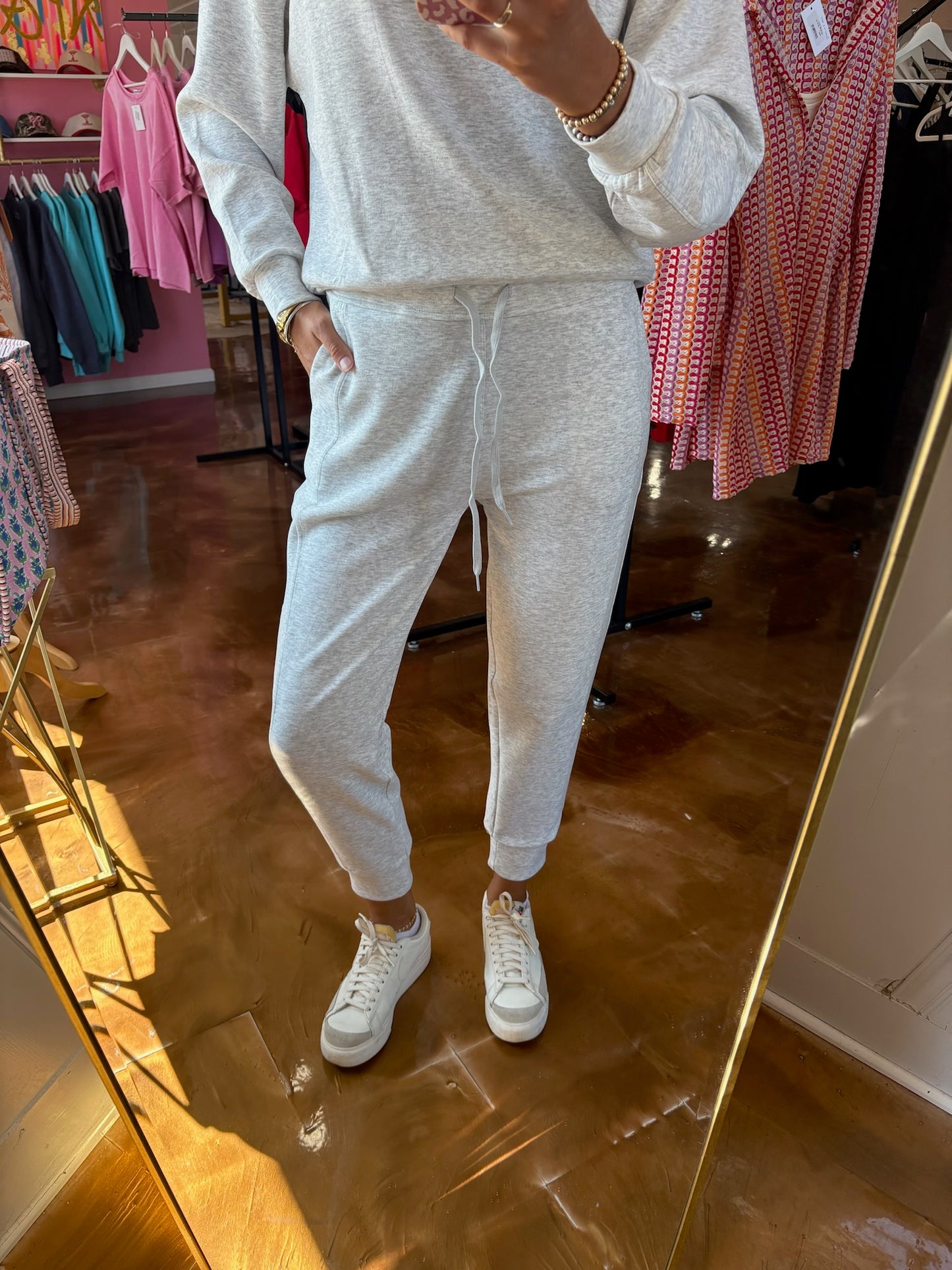 Scuba Crewneck Pullover & Joggers Lt H Grey