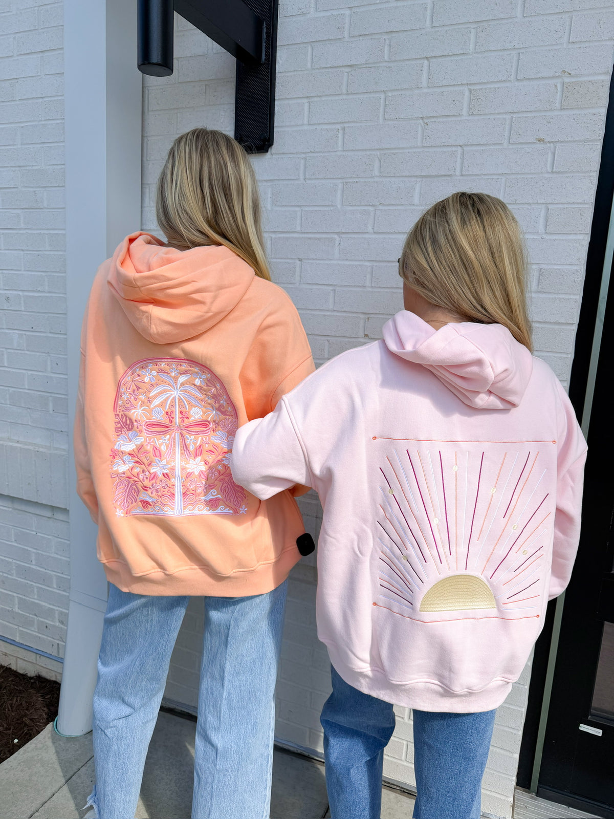 Sunset Rays Embroider Hoodie
