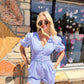 Diana Red and Blue Romper