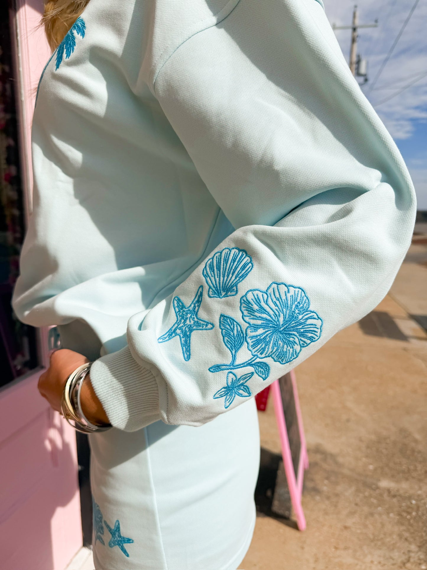 Lydia Blue Coastal Top