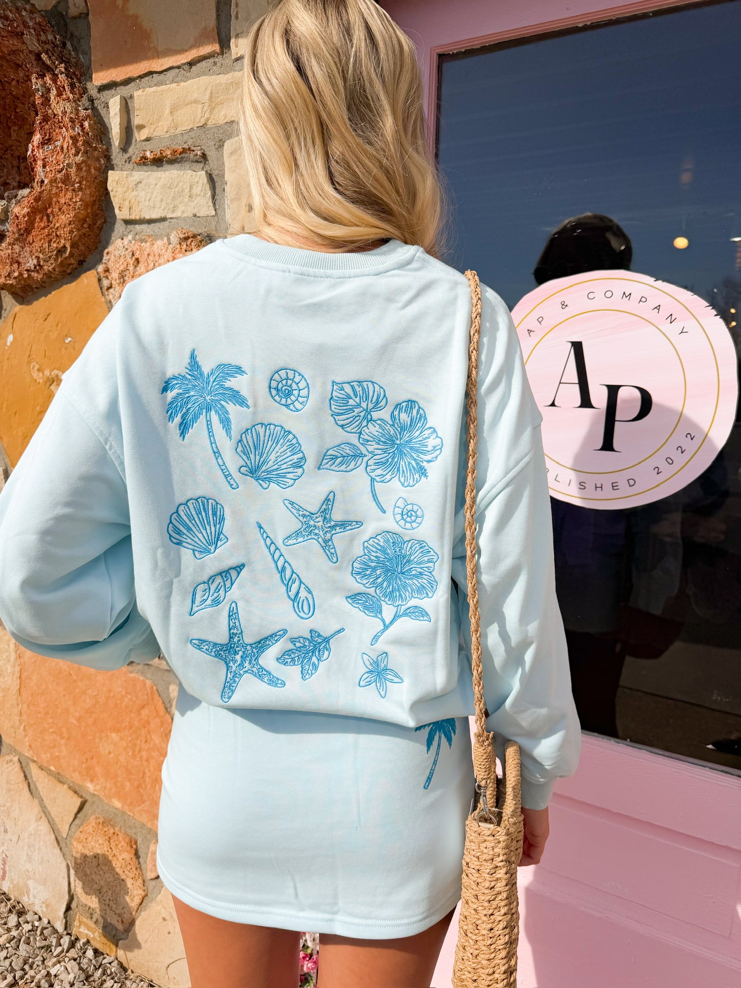 Lydia Blue Coastal Top