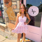 Dallas Lilac Pink Stripe Dress
