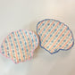 Shell dish floral stripe