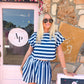 Devin Navy and Blue Striped Set