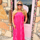 Tatum Red Striped Dress