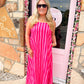 Tatum Red Striped Dress