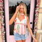 Taylor Pink Scarf Top