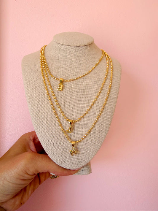Levi Gold Initial Necklace