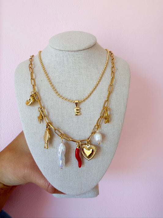 Filigrane 18K Gold Non-Tarnish Pepper Fish Charm Necklace