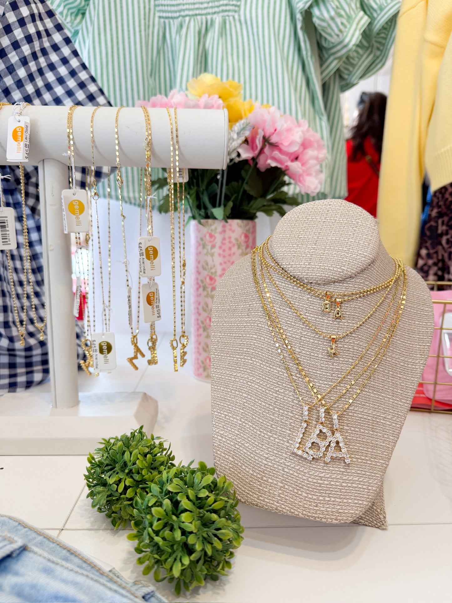 Levi Gold Initial Necklace