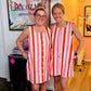 Ella Pink Striped Dress